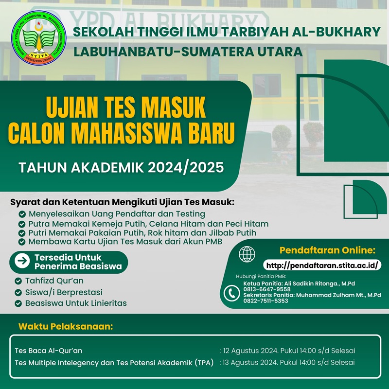 Ujian Tes Masuk Calon Mahasiswa baru