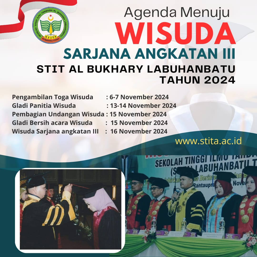 Jadwal Agenda STITA Labuhanbatu Menuju Wisuda Sarjana Angkatan III tahun 2024